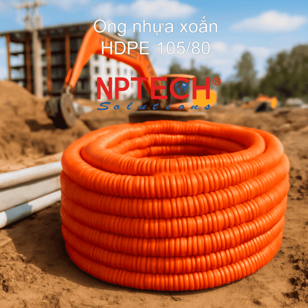 Ống nhựa xoắn HDPE 105/80 | NP Tech