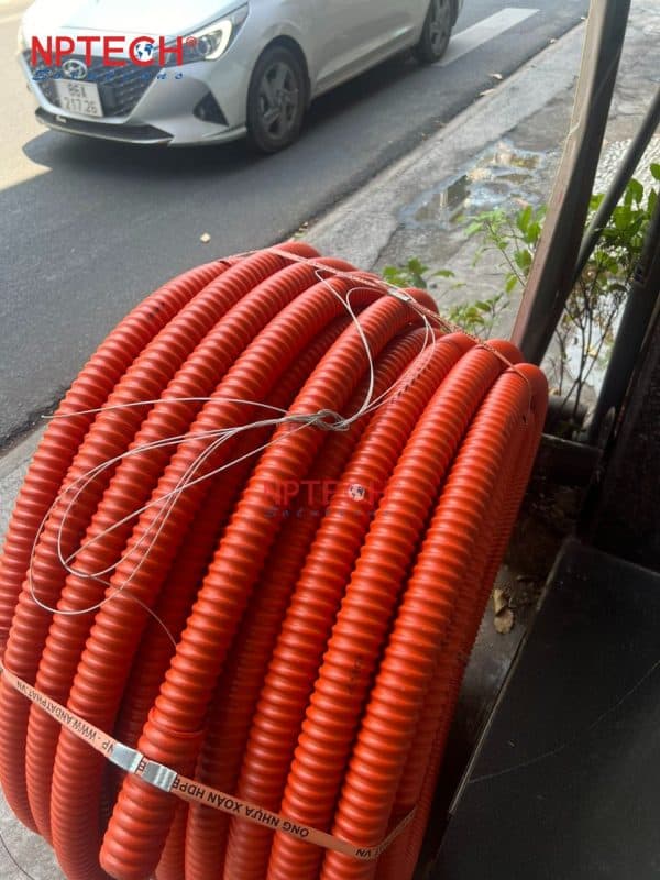 Ống Nhựa Xoắn HDPE 320/250 cuộn tròn chuẩn bị phục vụ cho công trình thi công